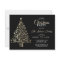 CHRISTMAS PARTY Black Gold Glitter Tree