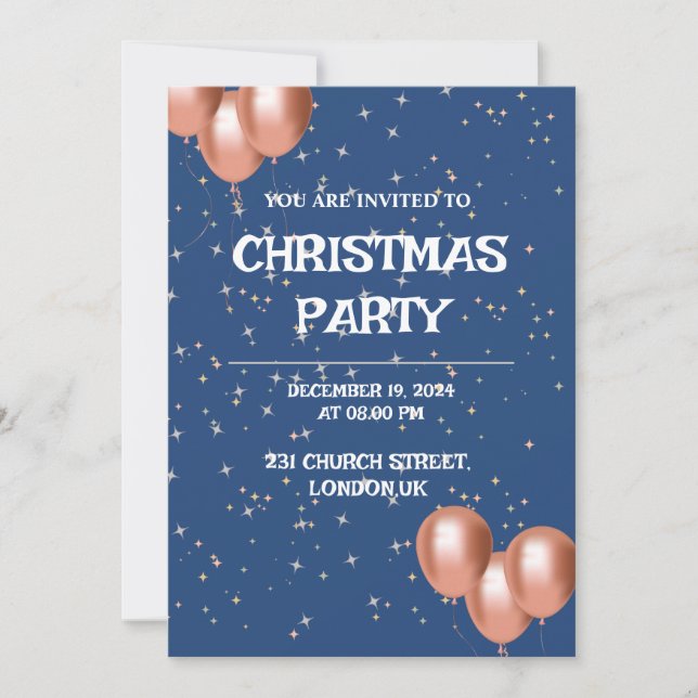 CHRISTMAS PARTY CARD (Front)