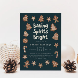 Christmas Party Cookie Exchange Invitation