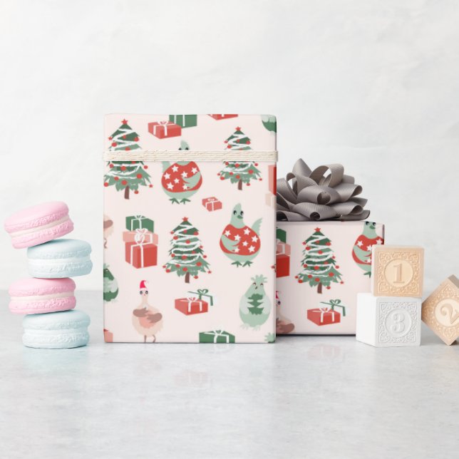 christmas party dude wrapping paper (Baby Shower)