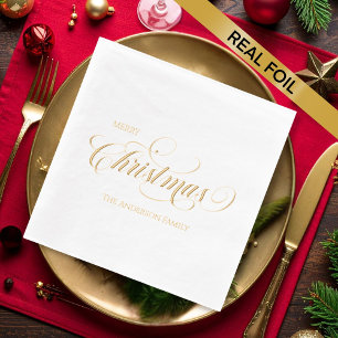 Christmas Party Foil Napkins