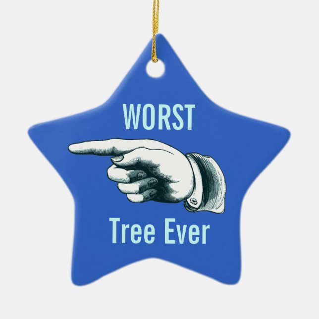 Christmas Party Gag Gift Ceramic Ornament (Front)