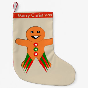 Christmas Party Gingerbread Man Custom Stocking