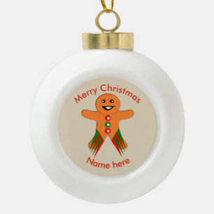 Christmas Party Gingerbread Man Ornament