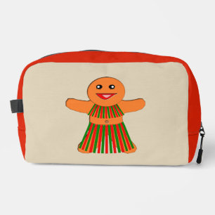 Christmas Party Gingerbread Woman Dopp Kit
