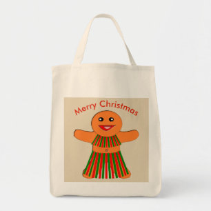 Christmas Party Gingerbread Woman Tote Bag