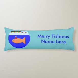 Christmas Party Goldfish Body Pillow