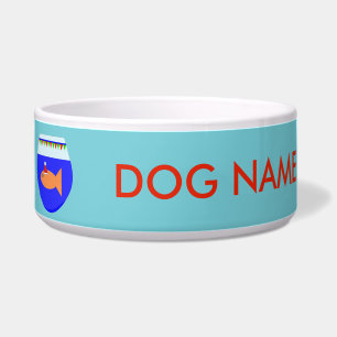 Christmas Party Goldfish Dog Bowl