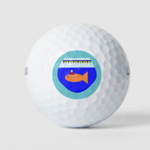 Christmas Party Goldfish Golf Ball