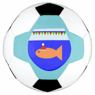 Christmas Party Goldfish Soccer Ball