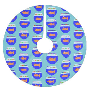Christmas Party Goldfish Tree Skirt