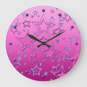 Christmas party gradient glitter shine confetti st large clock