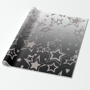 Christmas party gradient glitter shine confetti st wrapping paper