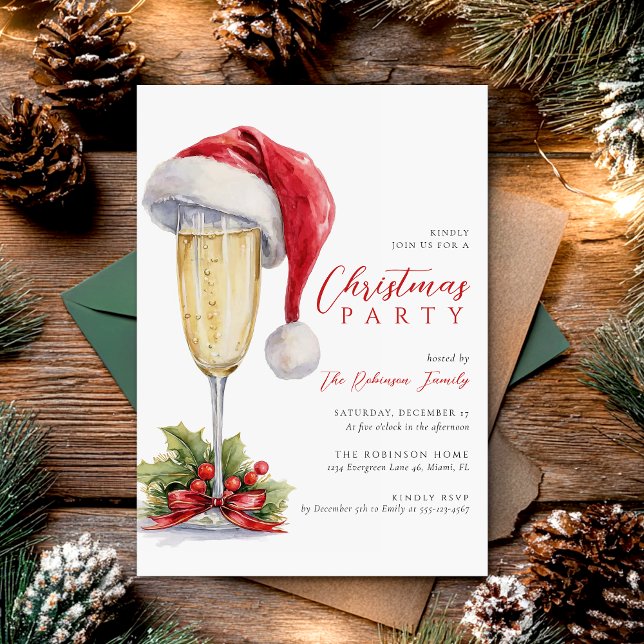  Christmas Party Holiday Cocktail  Invitation (Creator Uploaded)