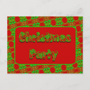 Christmas Party Holiday Postcard
