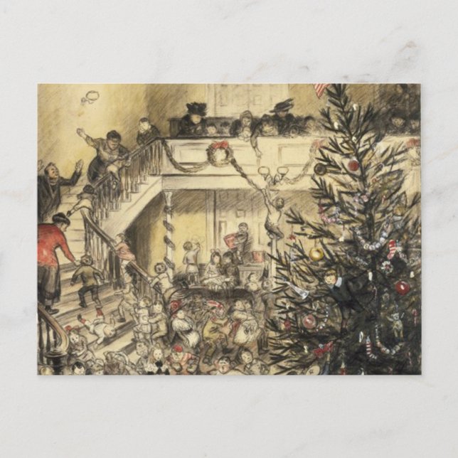 Christmas Party Holiday Postcard (Front)