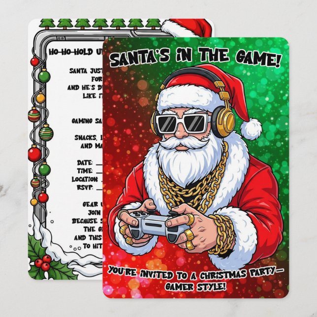 Christmas Party Invitation (Front/Back)