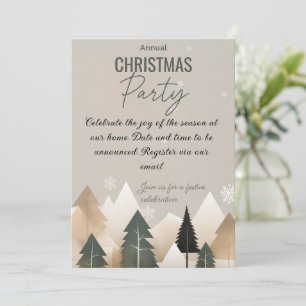 Christmas party invitation