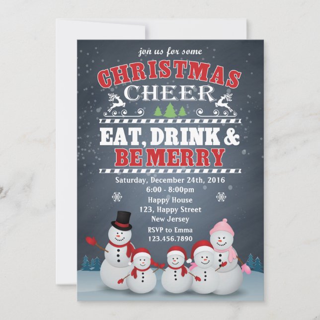 Christmas Party Invitation (Front)