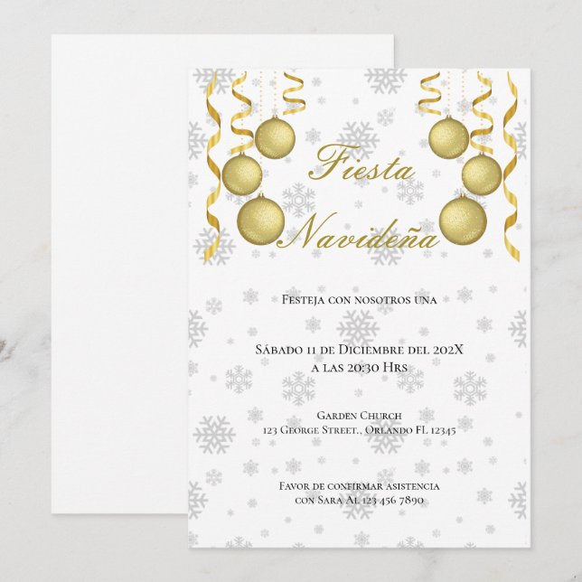  Christmas Party Invitation (Front/Back)