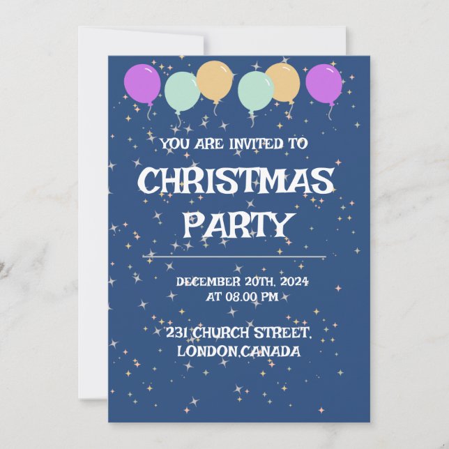 CHRISTMAS PARTY INVITATION (Front)