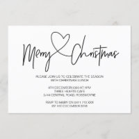 Christmas Party Invitation Christmas Lunch Invite