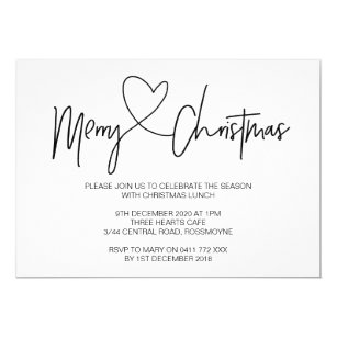 lunch christmas invitations announcements zazzle ca