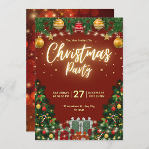 Christmas Party Invitation Flyer