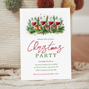 Christmas Party Invitation, Holiday Party Card