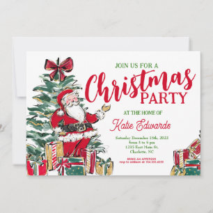 Christmas Party Invitation, Holiday Party Invitation