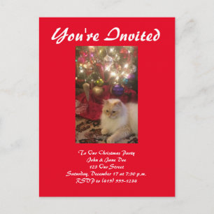 Christmas Party Invitation Postcard
