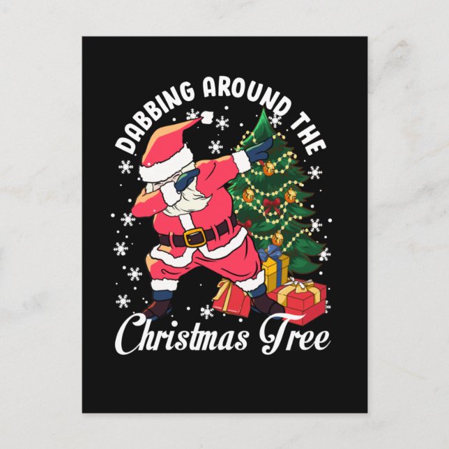 Christmas party invitation postcard (Front)