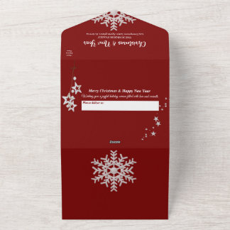 Christmas Party Invitation_red&white All In One Invitation