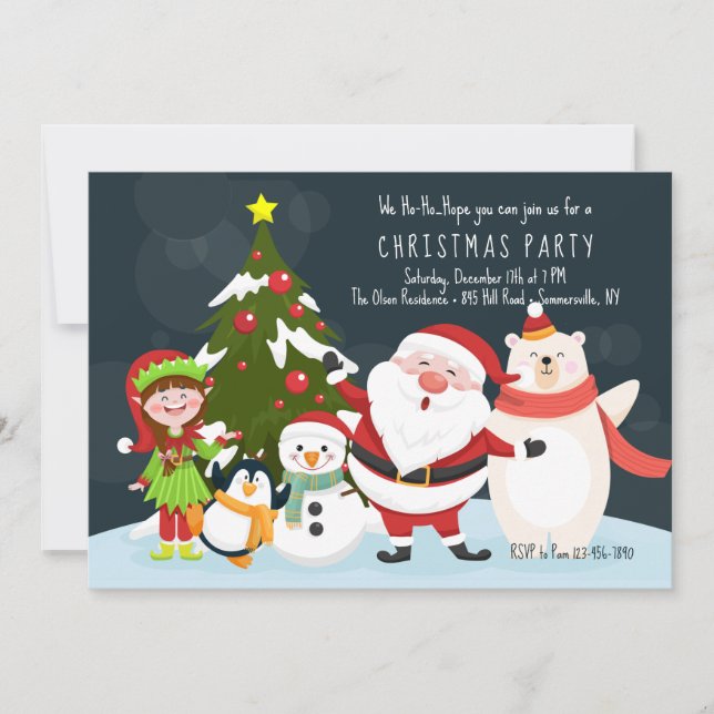 Christmas Party Invitations (Front)