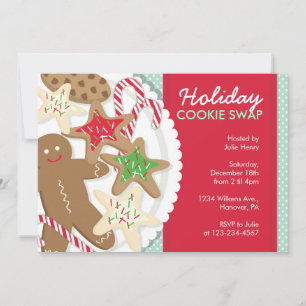 Christmas Party Invitations Cookie Swap