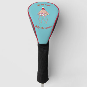 Christmas Party Jellyfish Custom Golf Driver Cover