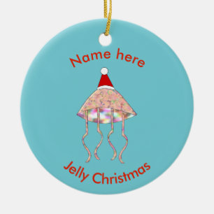 Christmas party Jellyfish Custom Ornament