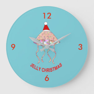 Christmas Party Jellyfish Wall Clock