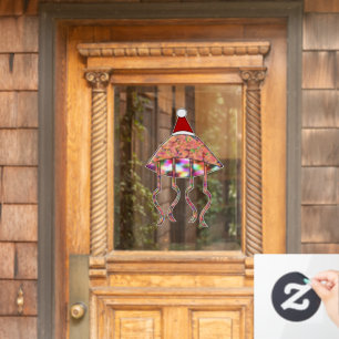 Christmas Party Jellyfish Window Cling