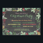 Christmas Party Mistletoe Xmas Chalkboard Invite<br><div class="desc">Rustic Christmas Party Design. SIMPLY CHANGE THE TEXT TO SUIT YOUR PARTY. Back design included</div>