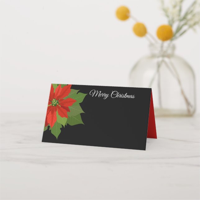 Christmas Party Name Place Card (Front)