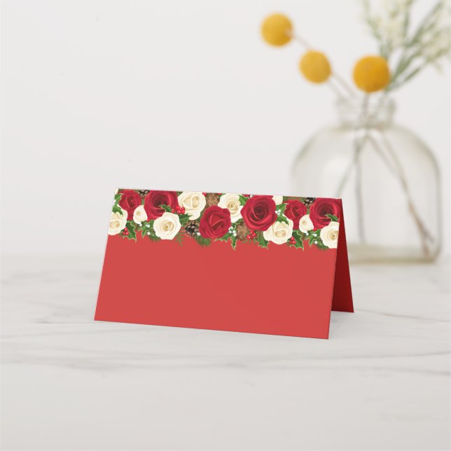 Christmas Party Name Place Card (Front)
