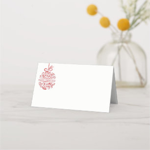 Christmas Party Name Place Card