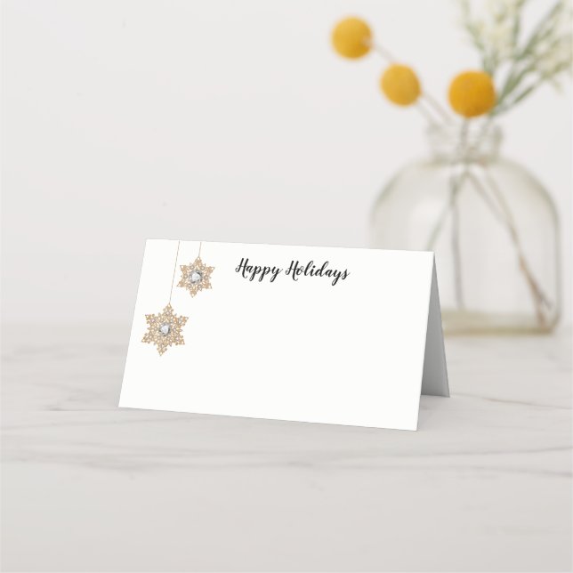 Christmas Party Name Place Card (Front)