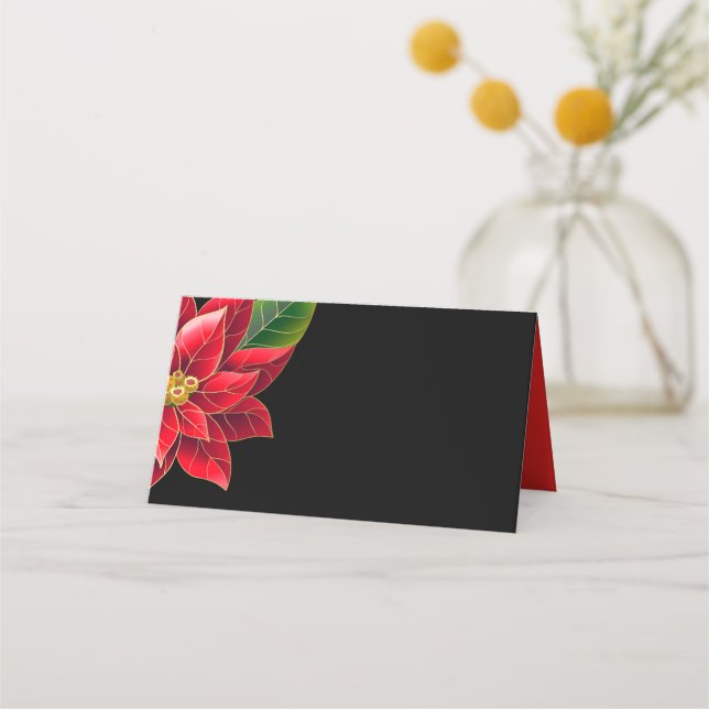 Christmas Party Name Place Card (Front)