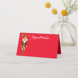 Christmas Party Name Place Card-Nutcracker Card