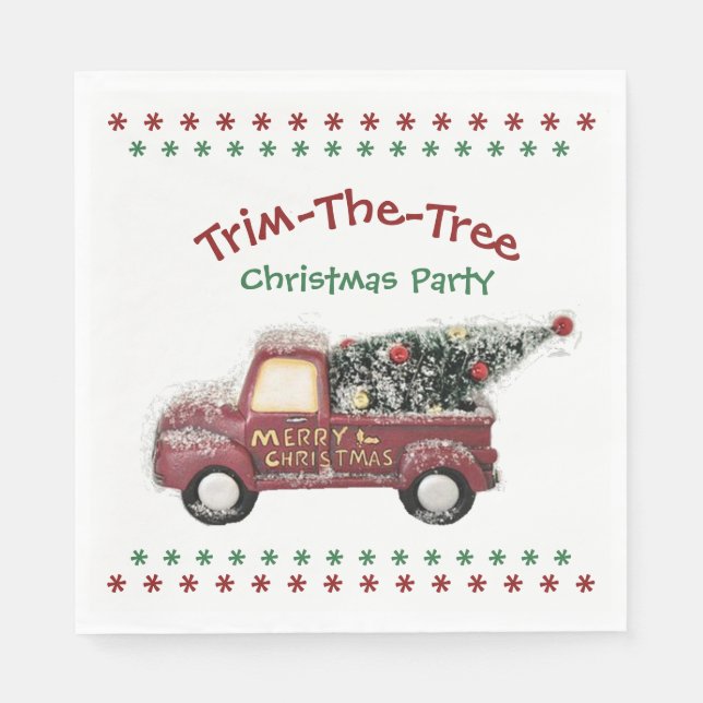 Christmas Party Napkin (Front)