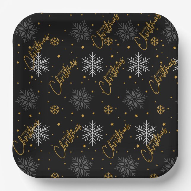 Christmas Party Paper Plate (Front)