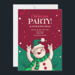 Christmas Party Snowman Invitation<br><div class="desc">A hand-drawn, Christmas party invitation featuring a frolicking snowman. Suitable for all ages. (Image by Freepik). The card is easy to customize with your wording, font and font colour. Not exactly what you're looking for? All our products can be custom designed to meet your needs at no extra charge. Simply...</div>