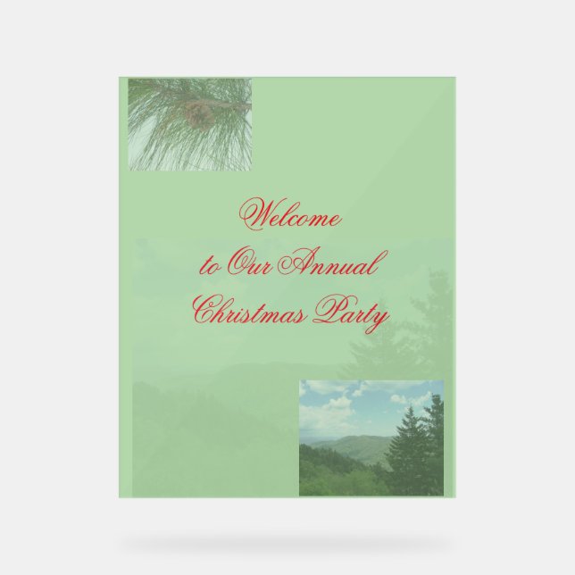 Christmas Party Welcome Sign (Front)